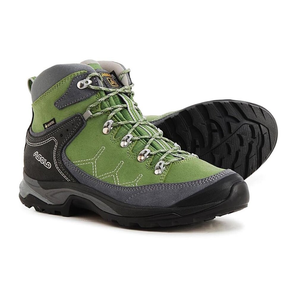 NEW ASOLO Women's Falcon THR GV ML Hiking Boot (Grey/Ivy)